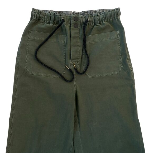 Pilcro Anthropologie The Pilot Wide Leg Pants Green Pockets Women’s Size Small - Picture 4 of 12